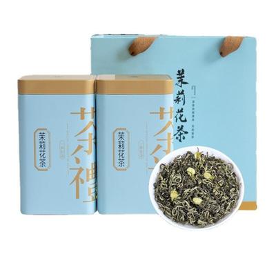 Fuzhou Jasmine Tea Extra Forte 200g Latas de Chá Chá Verde Aromático Forte