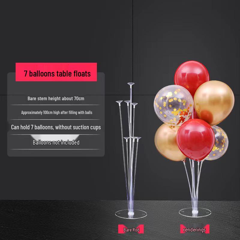 Transparent Balloon Pillar Display Stand for Events and Weddings