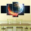 Human Induced Disasters 5 Piece Wallpapers Modern Modular Poster Art Canvas Painting for Living Room Home Decor