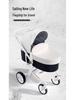 Starbaoqi Spine-Support Eggshell Baby Stroller: Foldable, Two-Way, High-View, Sit-Lie Design