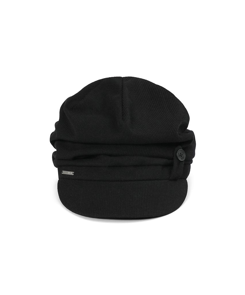 MISEKI SEOUL Tokyo Shirring Turban Cap Black