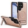 Supporto a Staffa Custodia Magsafe per Samsung Galax S25 Ultra EDGE S24 S23 FE S22 ZFold Flip 3 4 5 6 Copertura Magnetica in Pelle Antiurto