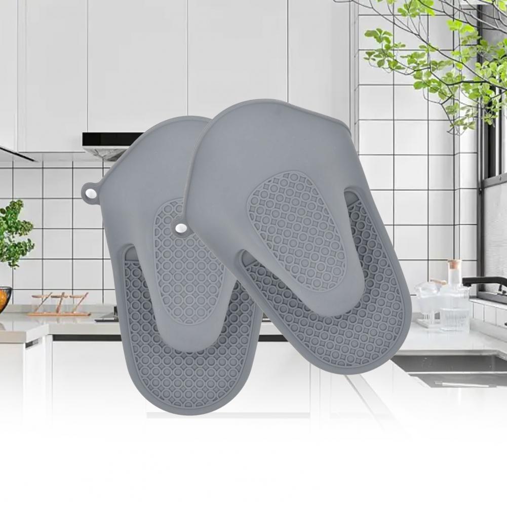 Manoplas de silicona gruesas para horno, resistentes al calor, para cocinar, agarraderas, accesorios para hornear en la cocina
