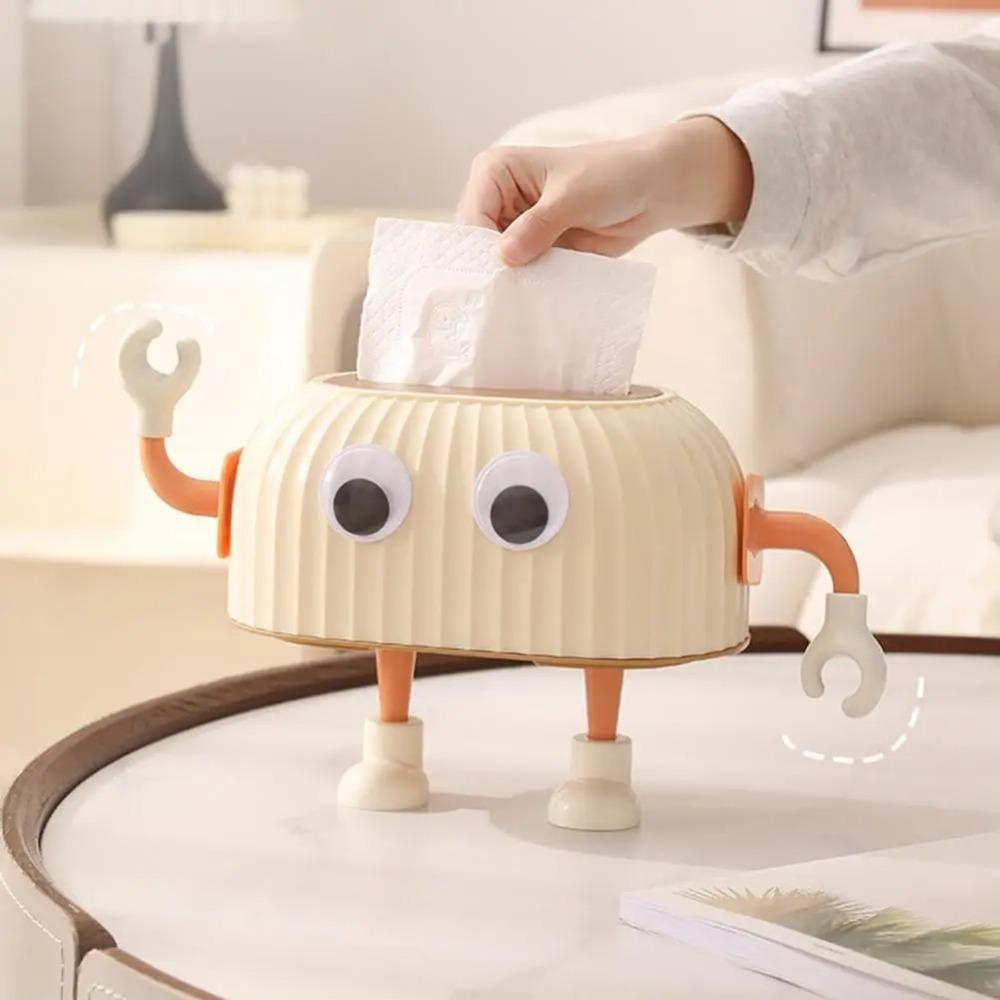 2 Piezas Caja de Pañuelos Decorativa Patas de Pie Autoadhesivo Decorativo Cosas Cubo de Basura Mano