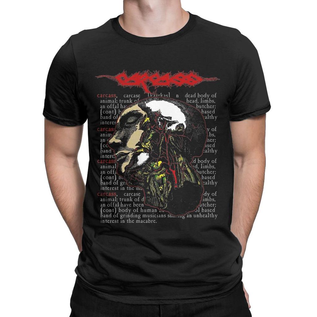 Carcass T Shirts for Men 100% Cotton Awesome T-Shirt O Neck Tee Shirt Short Sleeve Clothing Gift Idea