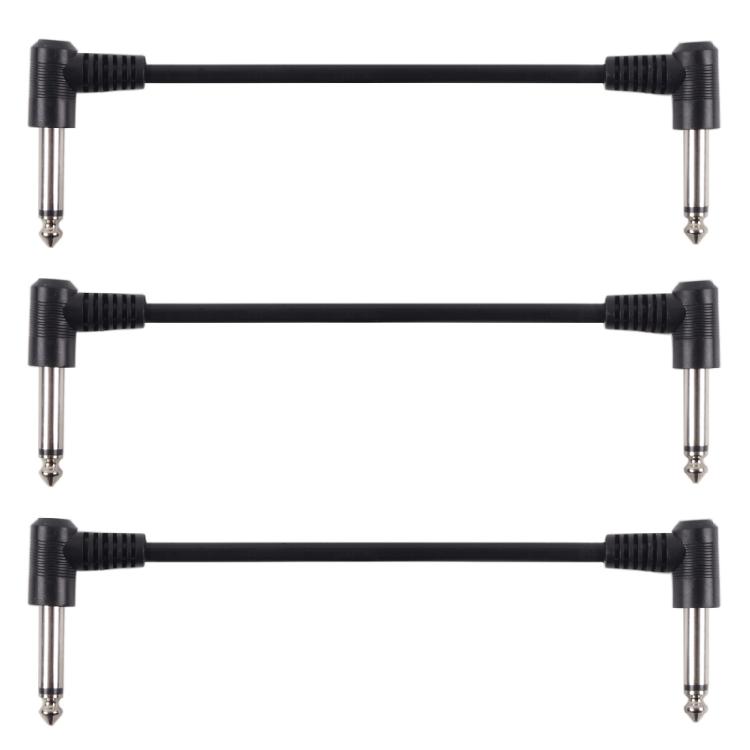 

3/6Pcs Electric Guitar Pedal Patches Cable Replacement Right Angle Guitar Patches Cable Instrument Connector Cables