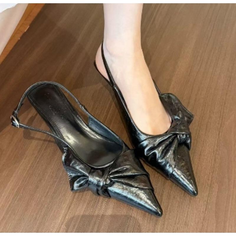 Fashion New Style Popular Women's Luxury High Heel Silvery Sandals Fashionable Shallow Cover Toe Shoes Summer Ladies Slip on Party Shoes