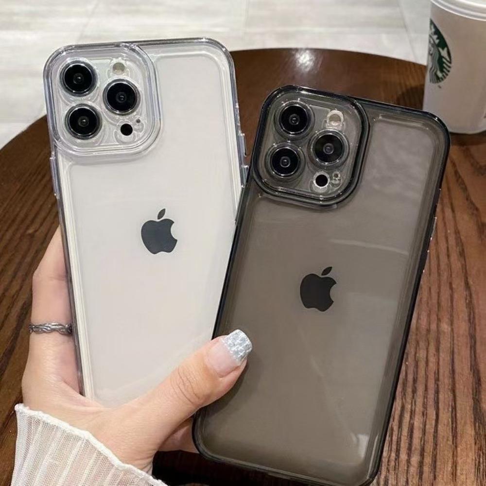 Transparent Space Shell Suitable for IPhone16pro Protective Cover Apple 17Air Mobile Phone Shell 15 Soft Shell 14 Simple