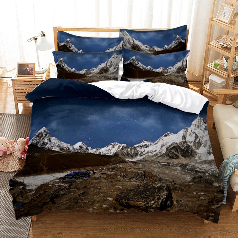 3D Digital Printing Bedding Set Quilt Cover and Pillowcase Single Double Bed Full Size Bedroom Bedding Home Decoration