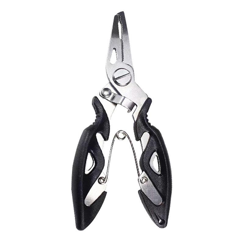 Multifunctional Stainless Steel Fishing Pliers - Line Cutter, Split Ring Opener, Hook Remover, Scissors