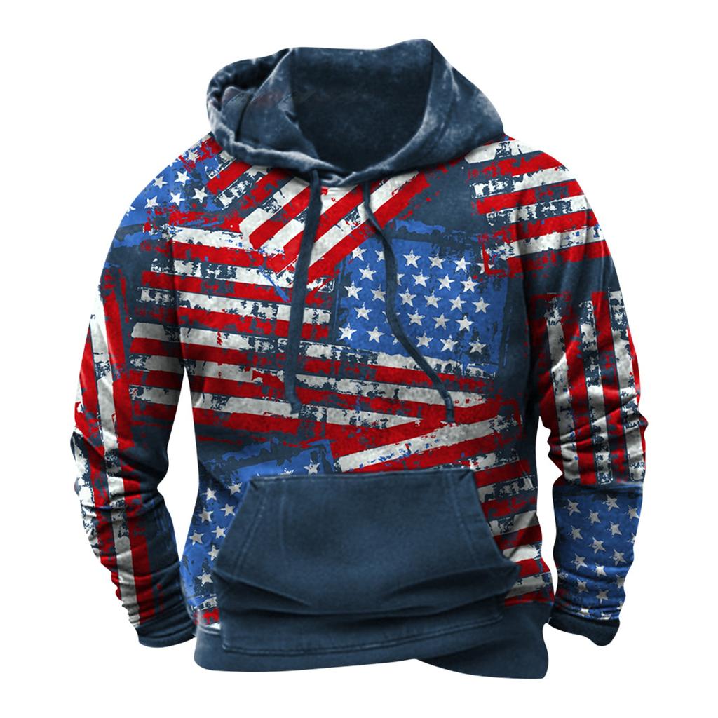 Fashion Print Loose Men's And Women's Long Sleeve Hooded Sweater