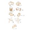 Upper Arm Chain Cuffs for Women Teens Armlet Bangle Bracelets for Girls Women Flexible Beach Jewelry Sparkly Leaf