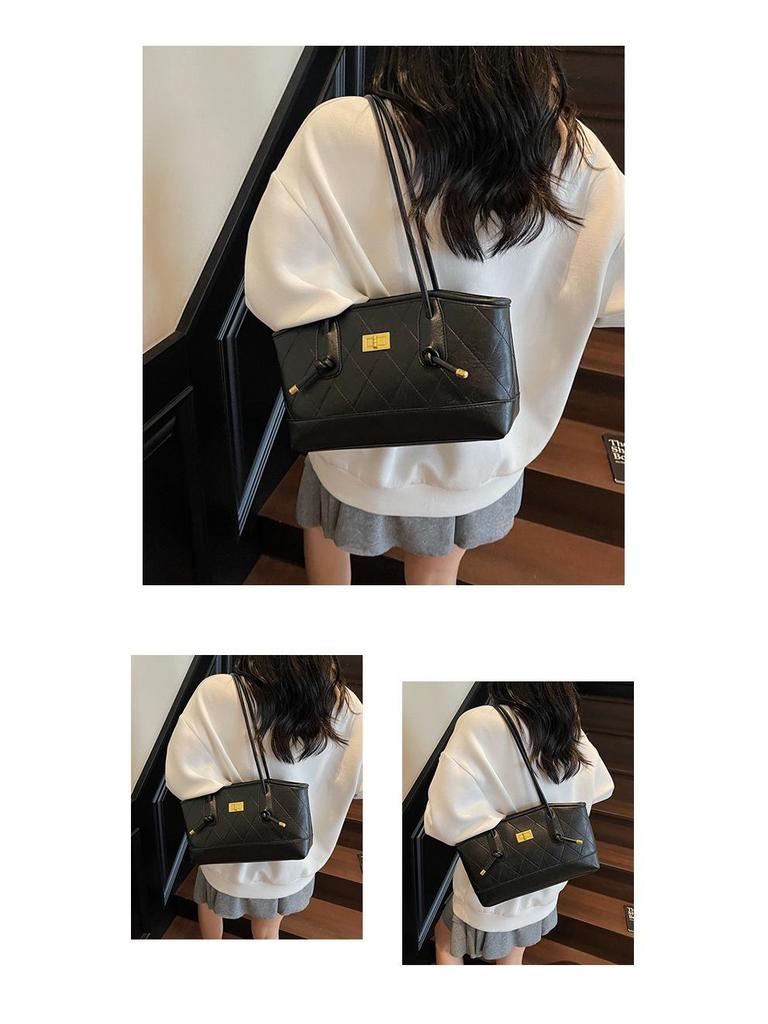 Grenzüberschreitende Retro Handtasche mit großer Kapazität und vielseitiger Verwendung für Damen: Modische Luxus-Schulter-Tragetasche