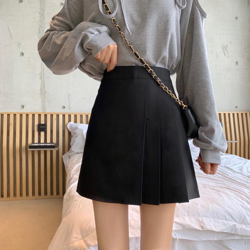 

Women s XS Gray Pleated A-Line Mini Skirt - Petite Slimming High Waist XXS [Size 24] чёрный