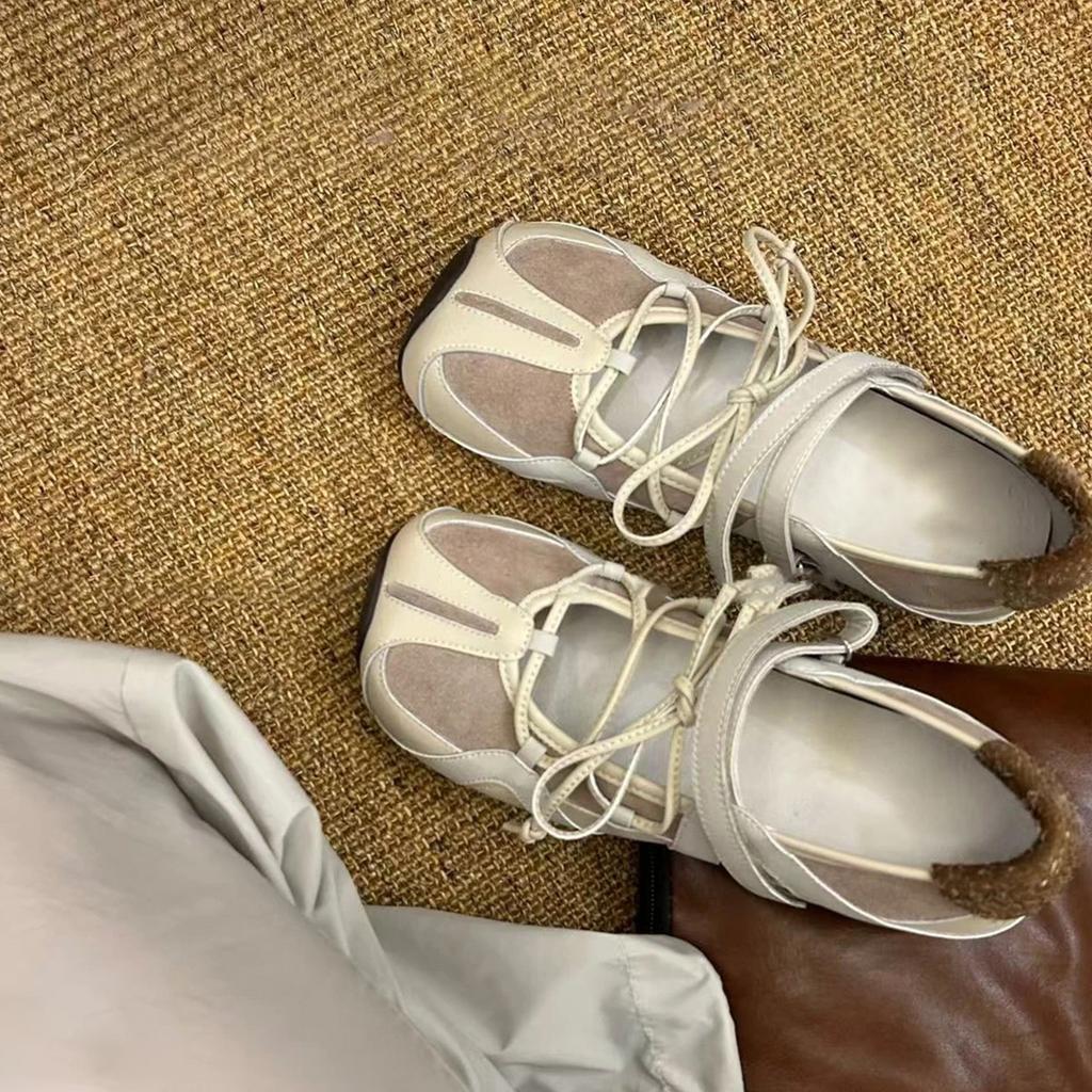 Modedesigner Damen Sneaker Ballerinas Casual Sportschuhe Frühling 2025 Schnürschuhe Neue Marke Laufen Ballett Tanzen Walking Mujer Sandalen