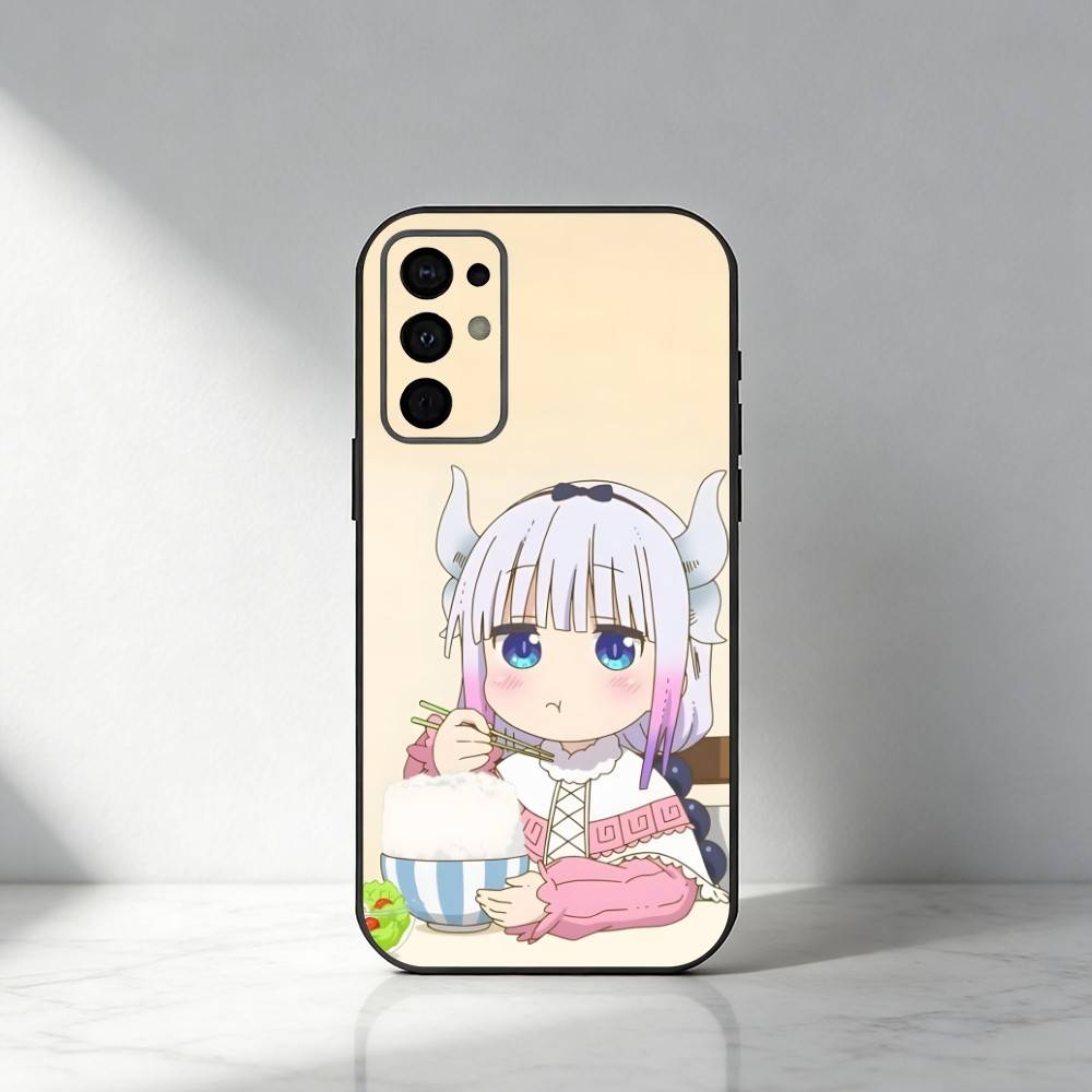 

MKDM Милый Аниме Чехол Для Телефона K-Kanna Для Samsung S25,S24,S21,S22,S23,S20,Ultra,S26,Plus,Fe,Note,5G Черный Чехол Samsung S26Plus