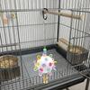 Detachable Bird Cage Toy with Bell Parrots Chew Swing Funny Hanging Foraging Ball  Beak Exercise