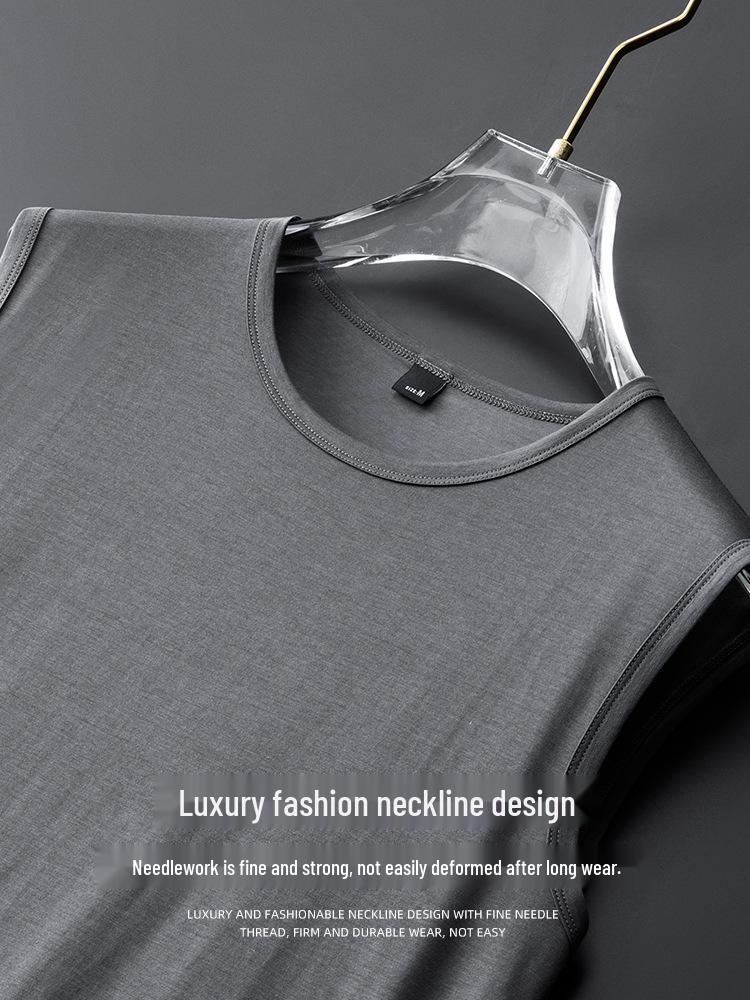 Men's Quick-Dry Ice Silk Tank Top - Cool, Lightweight, Sleeveless Fitness Shirt