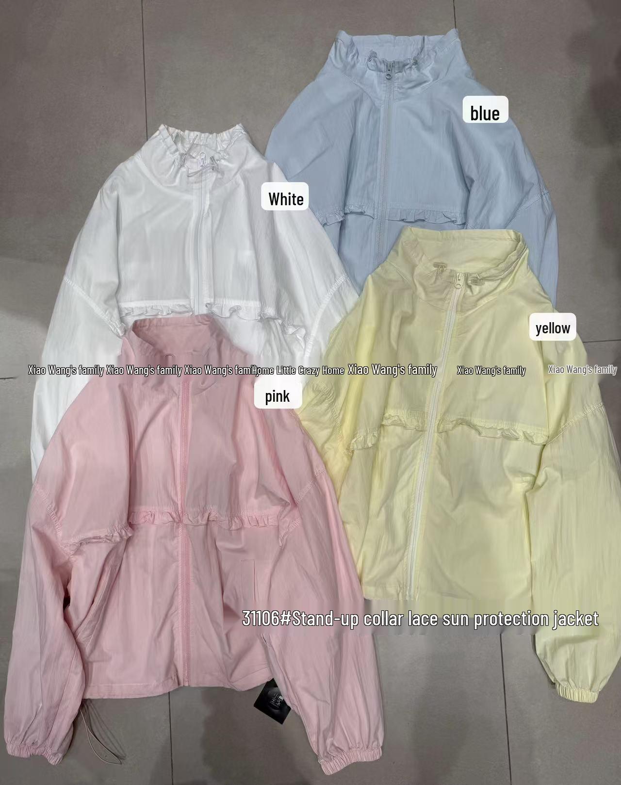 

Летняя корейская свободная повседневная куртка от солнца большого размера с воротником-стойкой Сяо Вана One Size розовый