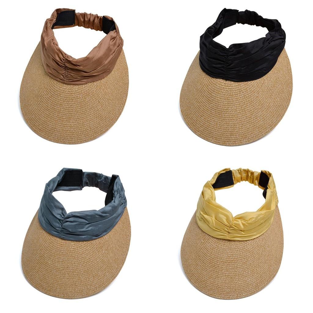 Summer Outdoor Sun Hat With Wide Brim Breathable Straw For Women Beach Casual