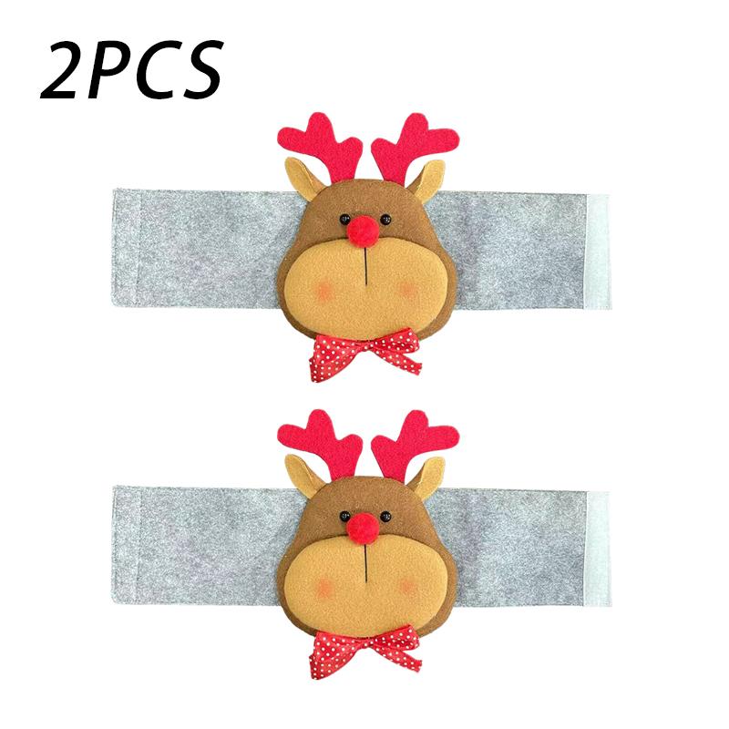 2pcs Christmas Curtain Straps Tiebacks Rope Cartoon Decoration No Punching Required New Year Christmas Eve Home Xmas 2025