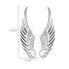 1Pair Car Auto Motorcycle Body Sticker 3D Angel Wings Badge Style Zinc Alloy Decals Silver/Gold Exterior Accessories
