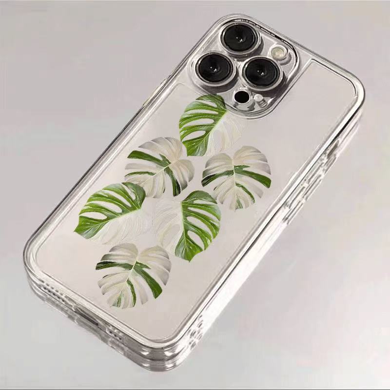 Gepersonaliseerde bladeren voor iphone17promax mobiele telefoonhoesje Apple 16/14pro Japan en Zuid-Korea 13/12/15 buitenlandse handel