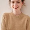 2025 Women's Autumn/Winter Cashmere Round Neck Double-Ply Thick Sweater - Loose, Versatile, Knit Base Layer