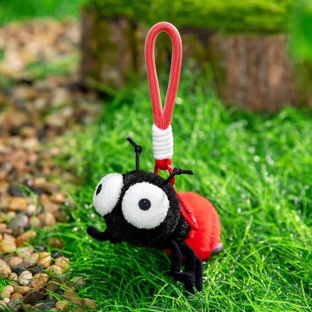 Cartoon Plüschinsekten Schlüsselanhänger Polyester Kakerlake Schlüsselanhänger Kreativer Motten Fliegen Anhänger Schüler