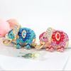 Rhinestone Elephant Keyring Pendant - Popular Yunnan Souvenir and Bag Charm