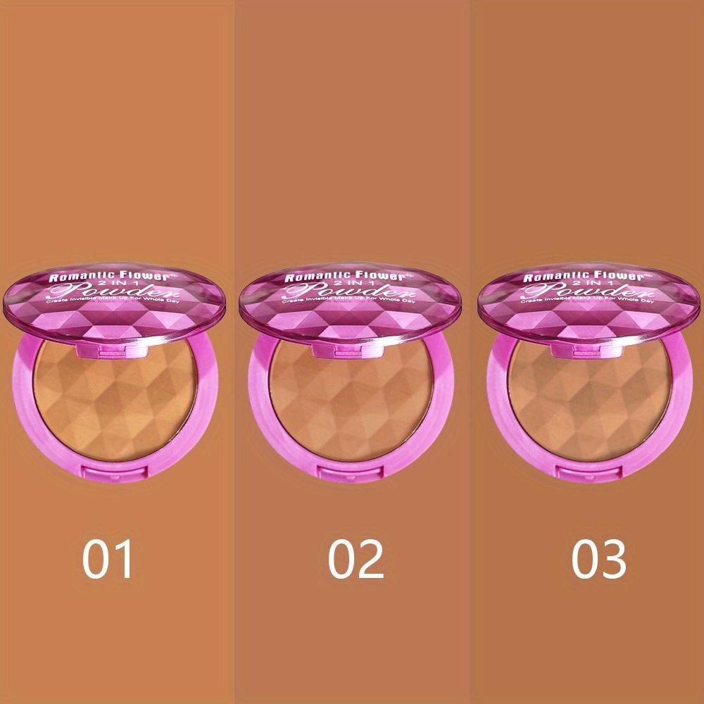 3 barevný dvouvrstvý bronzující pudr 2 v 1 voděodolný a potu odolný konturovací pudr Nose Shadow Powder Long Lasting Oil Control Shadow Powder