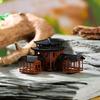 Kinesisk värdshusstaty Antik byggnadsmodell Miniatyr japansk paviljongdekorationer Miniatyr Zen-trädgård Akvarium Bonsaiträddekorationer