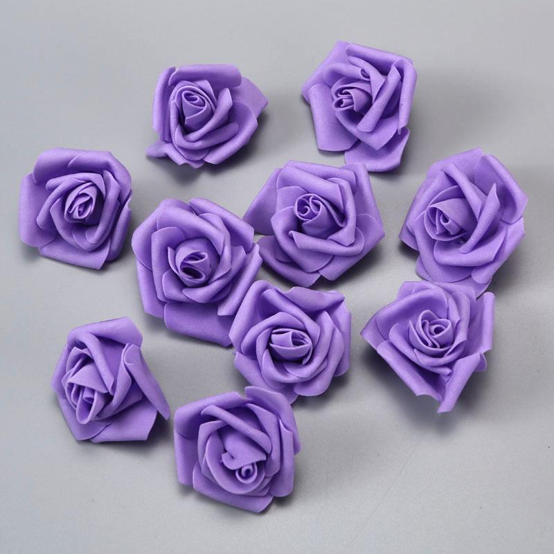 Free Shipping Foam Rose Heads - 5 Layer, 6.5cm Diameter, Artificial PE Flower Balls