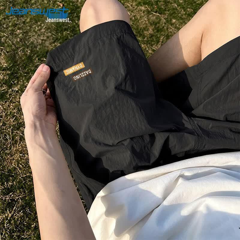 Jeanswest Men's Ice Silk Breathable Quick-Dry Sports Shorts
