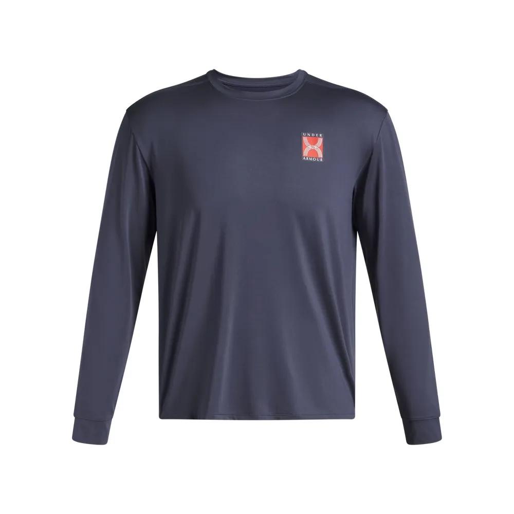 Under Armour SS25 T Shirt Men s Downpour Gray/Quartz Gray 1389824-044 LG
