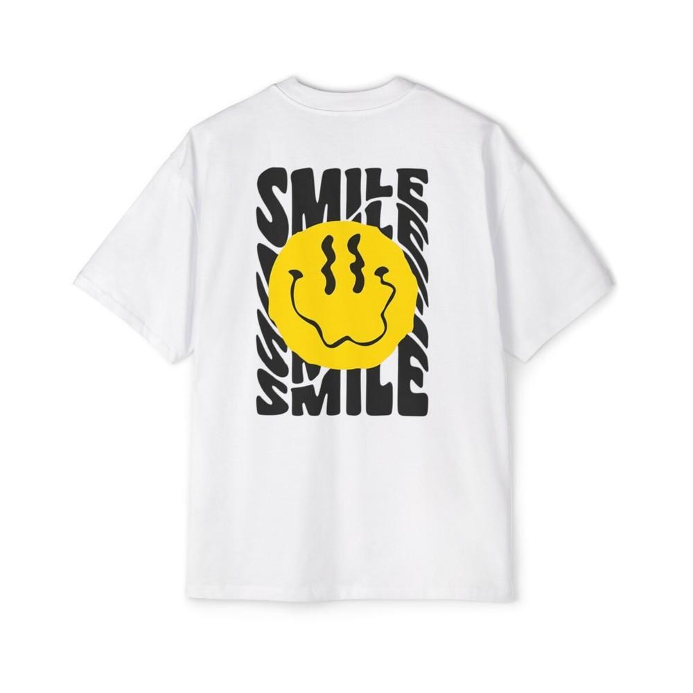 

Smile Men#039;s Heavy Oversized Tee Unisex T-Shirt XL