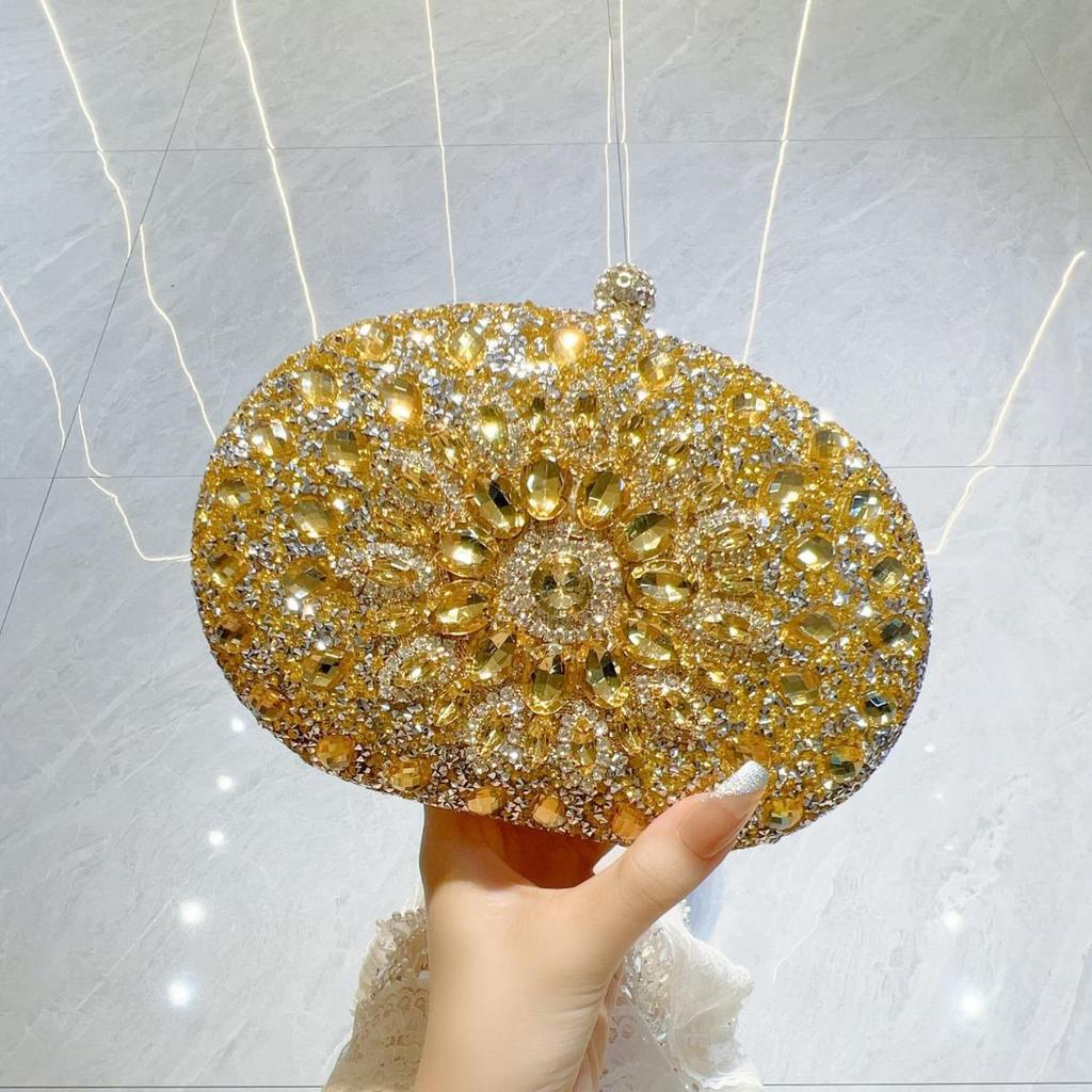Europäische und amerikanische Retro-Clutch mit Diamanten: Elegante Prinzessinnen-Handtasche für Bar, KTV-Party oder Abendessen.