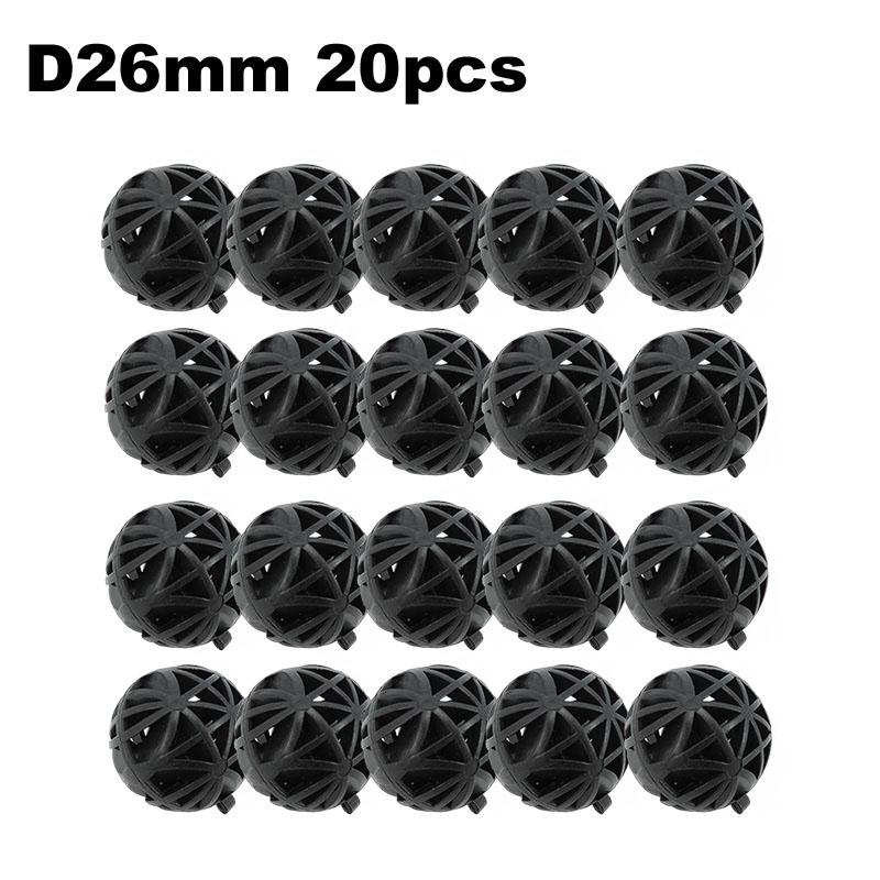 10/20 Black 16mm 26mm Aquarium Pond Fish Tank Air Pump Canister Biochemical Cotton Filter Sponge Media