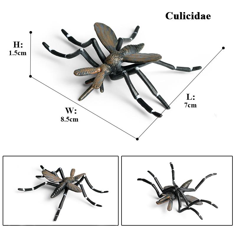 Oenux New Insect Animals Model Butterfly Bee Dragonfly Mantis Ant Snail Action Figures Jouet Collection Decor Kids Education Toy