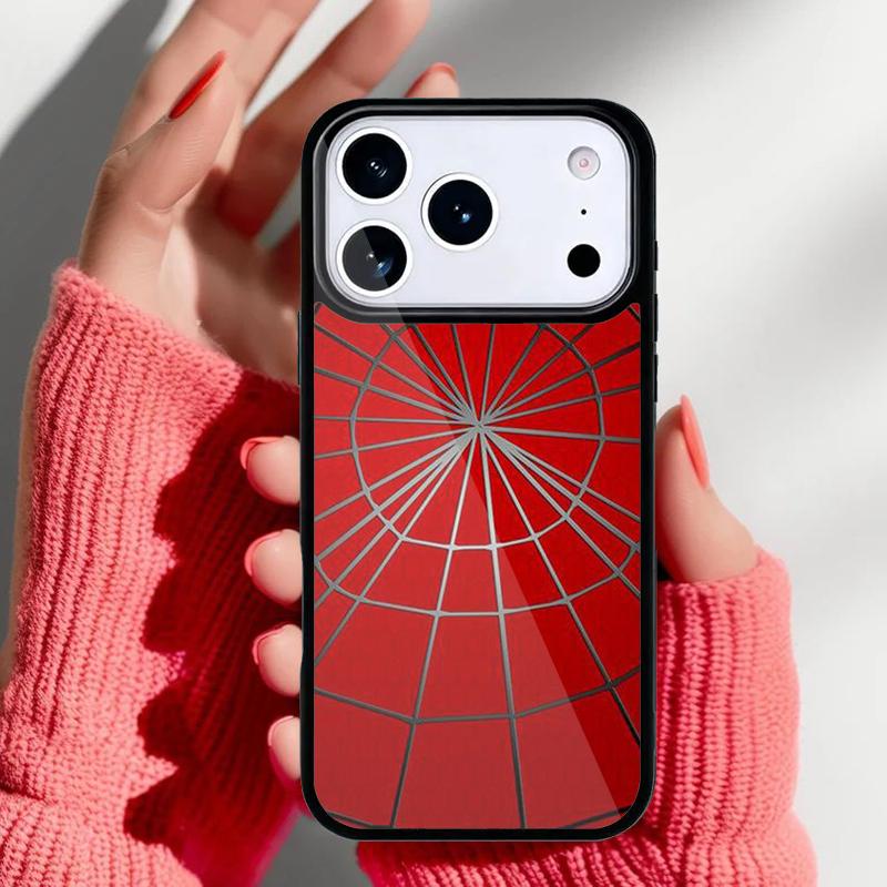 Spider Web Head Mask Phone Case for iPhone 17 Air 16e 15 14 13 Pro Max Back Cover for 12 11 Pro Coque