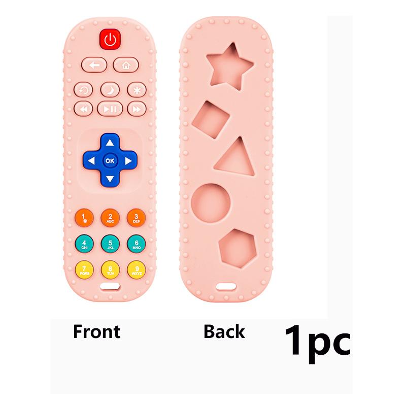 1pc Baby Silicone Remote Control Model Teething Toy, Soft Teether Toy, Suitable For Toddler Boys And Girls, Gift For Baby