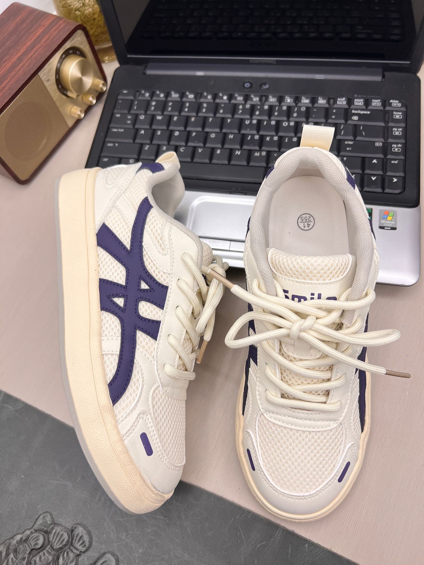 

Men s board shoes mesh breathable board shoes summer new flat-soled versatile casual sports Korean version student little white shoes trendy shoes 44 бежевий