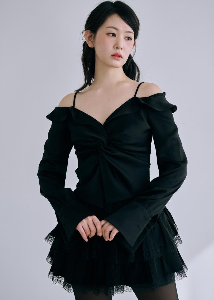 BYSEOWOO Olivia Lace Skirt (Black)