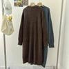Women's Mid-Length Wool V-Neck Cardigan - Korean Style, 2026 Spring/Winter Collection