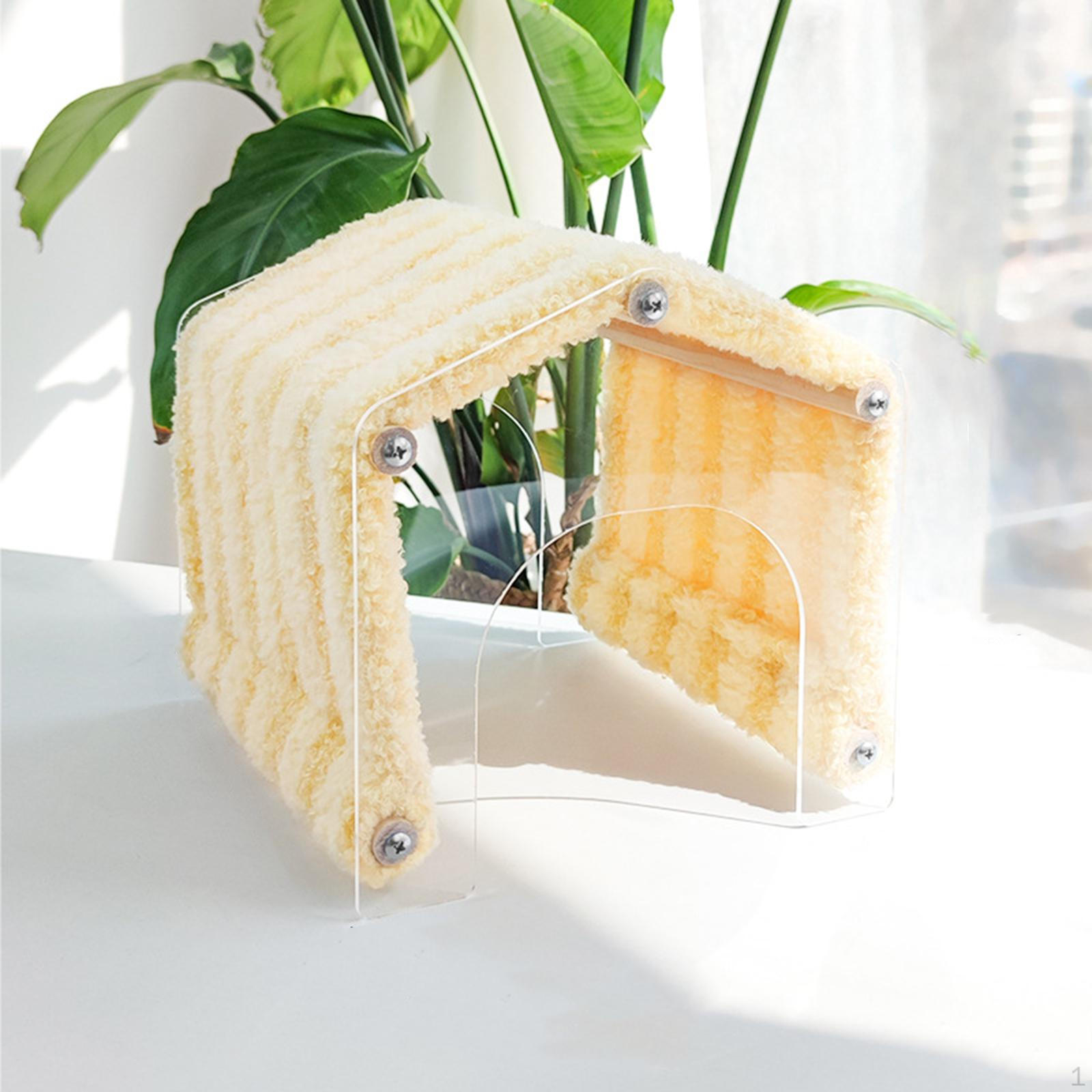 

Клетка для укрытия морской свинки, съемная, уютная, бездонная, теплая, легкодоступная, для маленьких животных жёлтый