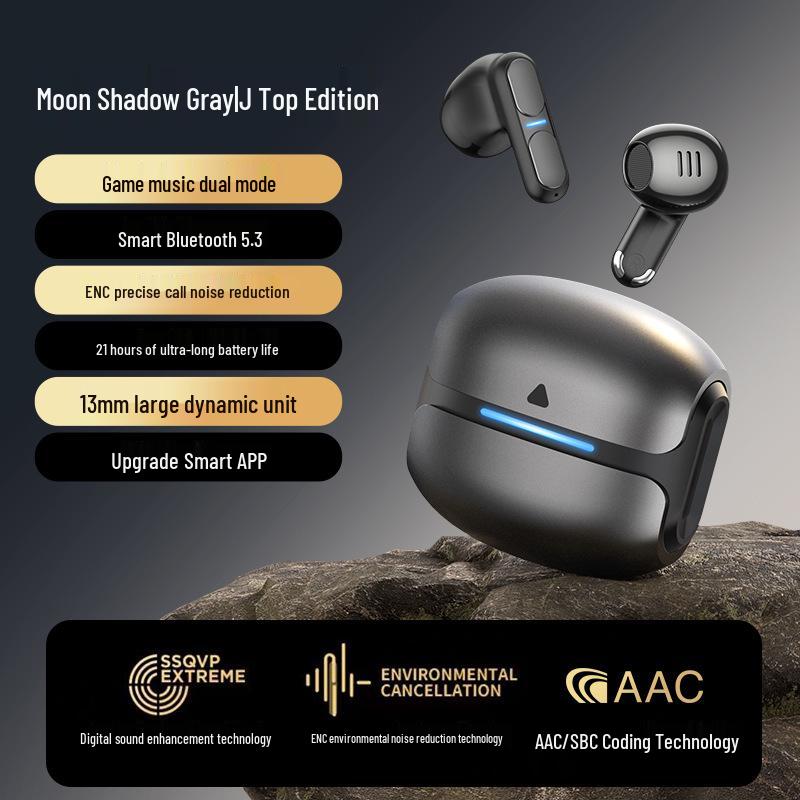 

Cross-Border Private Mold True Wireless Bluetooth Earphones, Non-In-Ear, Dual Microphone, Noise Reduction, Gaming Headphones. Standard Version