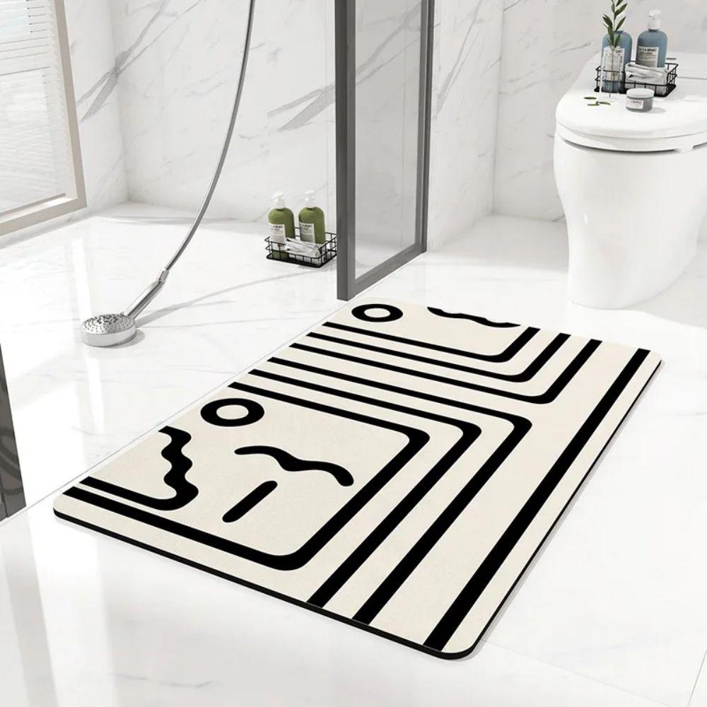 Bathroom Mats Worktop Mat Placemat Kitchen Drainage Mats Doormats Diatomite Mud Non-Slip Absorbent Machine Washable
