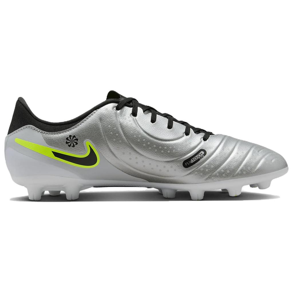 Nike Tiempo Legend 10 Practical Comfortable Non-Slip Durable Soccer Shoes Men Soccer Shoes Silver Black Yellow DV4339-001