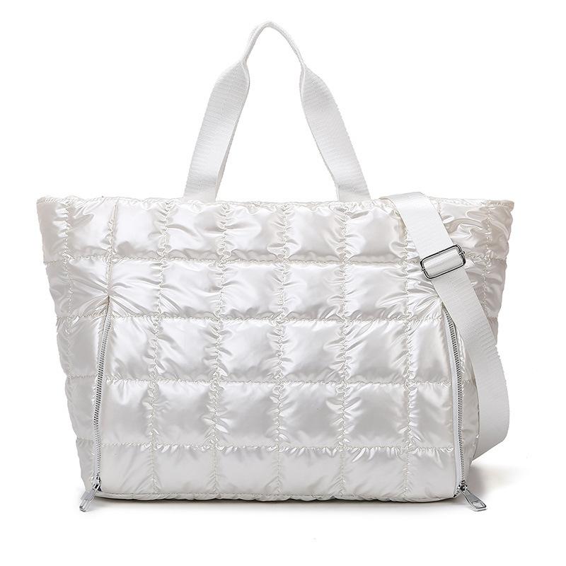 Yoga Fitness Bag Women's Travel Bag Dry and Wet Separation Waterproof Down Jacket Bag Portable Shoulder Travel Duffel Bag