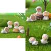 Adorable Resin Sheep Figurine Cute Garden Diy Decoration Cartoon Style